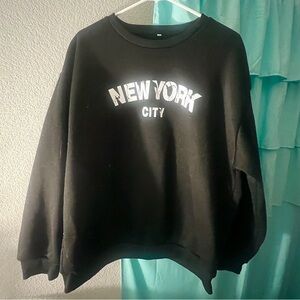 black new york city sweatshirt
